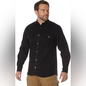 NWT BC CLOTHING Co heritage button up front men fleece flannel shirt jacket XXL